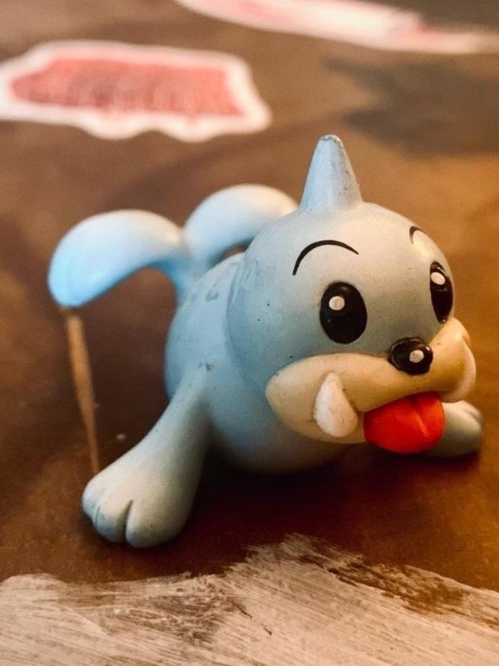 vintage stamped small pokémon figure